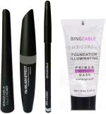 BUYTYA 3 in 1 Black Eye Makeup Kit with Waterproof Makeup Base Primer (Set of 2)