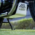 ZANA HONDA CB350 COMBO OFFER -HONDA CB350 ALUMINIUM BASH PLATE SILVER -HONDA CB350 NEW BACKREST SPLIT SEAT/SINGLE SEAT VERSION 2- Side Stand Extender for Honda CB350
