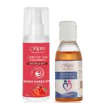 Vigini Intimate Strawberry Sexual Lubricant Personal Lube Water-Based Gel for Long Lasting & Non-Sticky with Lubricant Massage Oil-75ml