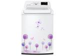 Divinedesigns Multicolor Vinyl Flowers Butterflies Purple Washing Machine Sticker - 22 X 33 Inch