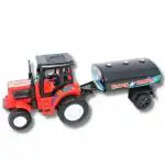WooZee.. Tractor Water Tanker Red Kids Toy with Pull-Back Action and Realistic Design | Red