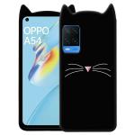 Lejaao Oppo A54 4G Black Silicone Mobile Back Cover