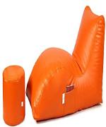 GIGLICK Jumbo Bean Bag Lounger Lounger Bean Bag With Bean Filling (Brown)