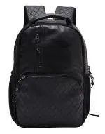 F Gear CEO Black Artificial Leather Laptop Backpack 25 L