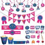 Festiko Ipl Team RR Combo Pack (Set of 101 Pcs), Ipl Theme All-in-one Combo Decorations, Cricket Party Props, Ipl party supplies, Ipl Theme Decorations