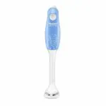 Maharaja Whiteline Hand Blender 175 Watt Stainless Steel Blades Detachable Anti Splash Plastic Foot, Blue And White