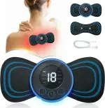 SHOPARAM Body Massager,Wireless Portable Neck Massager with 8 Modes and 19 Strength Levels Rechargeable Pain Relief EMS Massage Machine for Shoulder,Arms,Legs,Back Pain for Men and Women