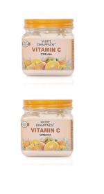 WHITE DIAMONDS Vitamin C Face Cream for Glowing Skin, Oil Control, Acne, Pimples, Detan, Blemishes, Pigmentation & Brightening, Face Cleansing for Face & Body (380 Ml) - Pack of 2