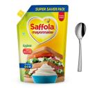 Saffola Mayonnaise Eggless | Extra Creamy & Tasty, 750g + Stainless Steel Spread Spoon