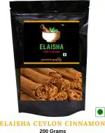 Elaisha Srilankan Whole Ceylon Cinnamon Sticks, 200 G