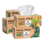The Honest Home Company 2 Ply Facial Tissue Box 200 Pulls - (Pack of 4)
