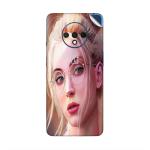 GADGETSWRAP Printed Vinyl Skin Sticker for Oneplus 7T - pretty girl blonde hair painting