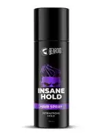 Beardo Insane Hold Hair Spray, 150 ml | Xxstrastrong Hold | Hair Spray for men | Hair Styling | Quick Fix | Sharp Look | Strong Hold | Long Lasting Style | Hair Set Spray | Non-Sticky