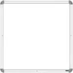 YAJNAS Non Magnetic 1 X 1 Feet Non-Magnetic Double Sided Whiteboard Small Slate and Chalkboard Small Slate, Both Side Writing Boards, one Side White Board Marker and Reverse Side Chalk Surface - Pack of 01 Whiteboards (White, Green)