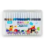 TLISMI Single Head Colorful Acrylic Marker Set Quick-Drying Non Toxic Fine Tip Water-Based Odourless Permanent Ink Colored Pens for DIY, Canvas Art & Craft, Rock, Fabric Painting (Set of 48 Colors)