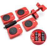 SELEMI Premium Heavy Furniture Shifting Tool, Heavy Furniture Lifter and Moving Tool Set, Easy to Movable Heavy Weight Sofa, Table, Bed, Refrigerators Adjustable Lifting Tools (Red, Pack of 1)