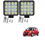 Kozdiko White 16 LED Light Bar 48W Square Light For Maruti Suzuki Old Swift (Pack of 2)