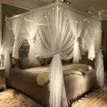 Divayanshi White Mosquito Net For Bed