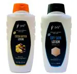 NANSON JVS Unisex Moisturizing Body Lotion Combo Pack(Dry Skin & Cocoa Butter)650 ml. each-Pack of 2|Dry Skin Body Lotion |Body Moisturizer| Cold Cream| Body Butter| Herbal| Sunscreen| Aloe|