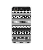 Casotec Black Pattern Design Printed Silicon Soft TPU Back Case Cover for Yu Yureka