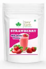 Saraearth Strawberry Milkshake |Enriched with Zinc & Vitamin |No Added Preservatives 120 gm Perfect Serve For 6 Person.