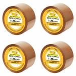 LRS Self Adhesive BOPP Tape 50 m x 48 mm (Pack of 4)