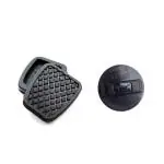 MY IND Car Accessories,for Honda City Ivtec/Idtec/JAZZ 1ST Gen/Civic, 2 Pcs Brake & Clutch Foot Pedal Pad & Fuel Cap Petrol tank Cap Combo pack