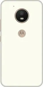SRG INFOTECH Motorola Moto E4 Usa White Vinyl Mobile Skin