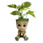 Craftify Baby Groot Planer pot Multipurpose | Groot Flower Pot and Pen Holder Action Figure( Green, 5.5 Inch)