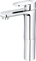 Plantex Silver Brass Table Top Single Lever Basin Mixer With Tap Faucet - Mirror-Chrome Finish