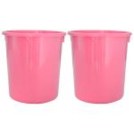 Kuber Industries Plastic Open Plastic Dustbin Without Lid|Trash Bin, Garbage Bin, Waste Bin, 5Ltr.- Pack of 2 (Blue)-47KM01040