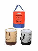 SH NASIMA 45 L Laundry Bag Naked ( Pack of 3 ) Grey/Red/Beige