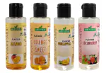 Green Piece Mango,Pinapple,Strawberry and orange Flavor food Essence.(30gm x4)(Pack of 4)