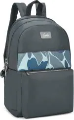 Genie Tiffany 22L Charcoal Black Backpack for Women & Girls with 15.6