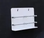 Sarvatr White Acrylic Double Mobile Holder Stand for Mobile Charging, TV & AC Remote Holding and Keys Hanging at Home, Office, Bedroom, Hotel Wall Mount Multipurpose Stand