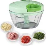 ZURU BUNCH Food Chopper Hand Chopper, Hand Pull String Vegetable Chopper Onions Chopper, Durable BPA free food safe material