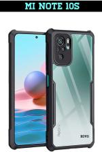 XOVO Back Cover for Redmi Note 10S (Transparent, Dual Protection, Pack of 1)