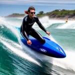 Love Creation 12x18 Size poster print for creative wall art- blue-horizon-wave-rider-wetsuit-11488(Non Sticker)