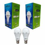 ARIKA 12W B22 6500K Cool White Light Inverter Rechargeable Emergency Led Bulb Pack -2