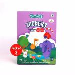 Timios Zookers Animal Shaped Biscuits with Apple and Blueberry Bits - Pack of 2