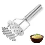 Assortire Stainless Steel Potato Masher, Dual Function Design, Professional Stainless Steel Potato Masher, Kitchen Tool for Cooking Food Making Potato Mash, Banana Mash, Pumpkin Mash