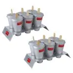 HAZEL Aluminium Kulfi Moulds with Sticks for Homemade Kulfi | Ice Pop Maker 100% Food Grade | Reusable Popsicle Mold Set of 12 Kulfi Maker