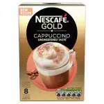 Nescafe Gold Cappuccino Unsweetend Taste, 124 Gm - Imported from UK