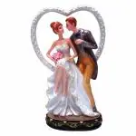 CARPENTA 10762M3 Couples Statue Handmade Polymarble Statue Couples Home Decor Showpiece - 16cm X 9cm X 25 cm