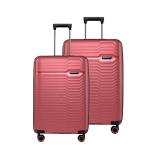 Nasher Miles Maroon Polypropylene Sahara Hard Sided Trolley Bag (Set of 2) 65cm,75cm each
