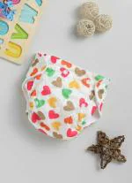 Royal brats Reusable diaper muticolor heart|white base|