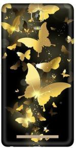 aadia Gionee Marathon M5 Plus Matte Vinyl Butterfly Printed Mobile Skin Sticker with Scratch Resistant Lamination