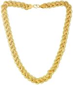 Vridaann Shopglobal Chains Men and Women Gold Plated Brass Koyli Pendant
