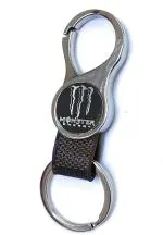 Jdp Novelty Brown Metal Monster Energy Logo Round Keychain