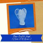 VSP VASTU SAMADHAN - 233 - CLEAR CRYSTAL ANGEL FOR AMPLIFY ENERGY, CLEAN NEGATIVE ENERGY AND BALANCE THE BODY AND MIND ( 2 Inch ) ( 40 Gram )